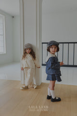 ［Lala land］Stitch sailor denim shirt (kids)