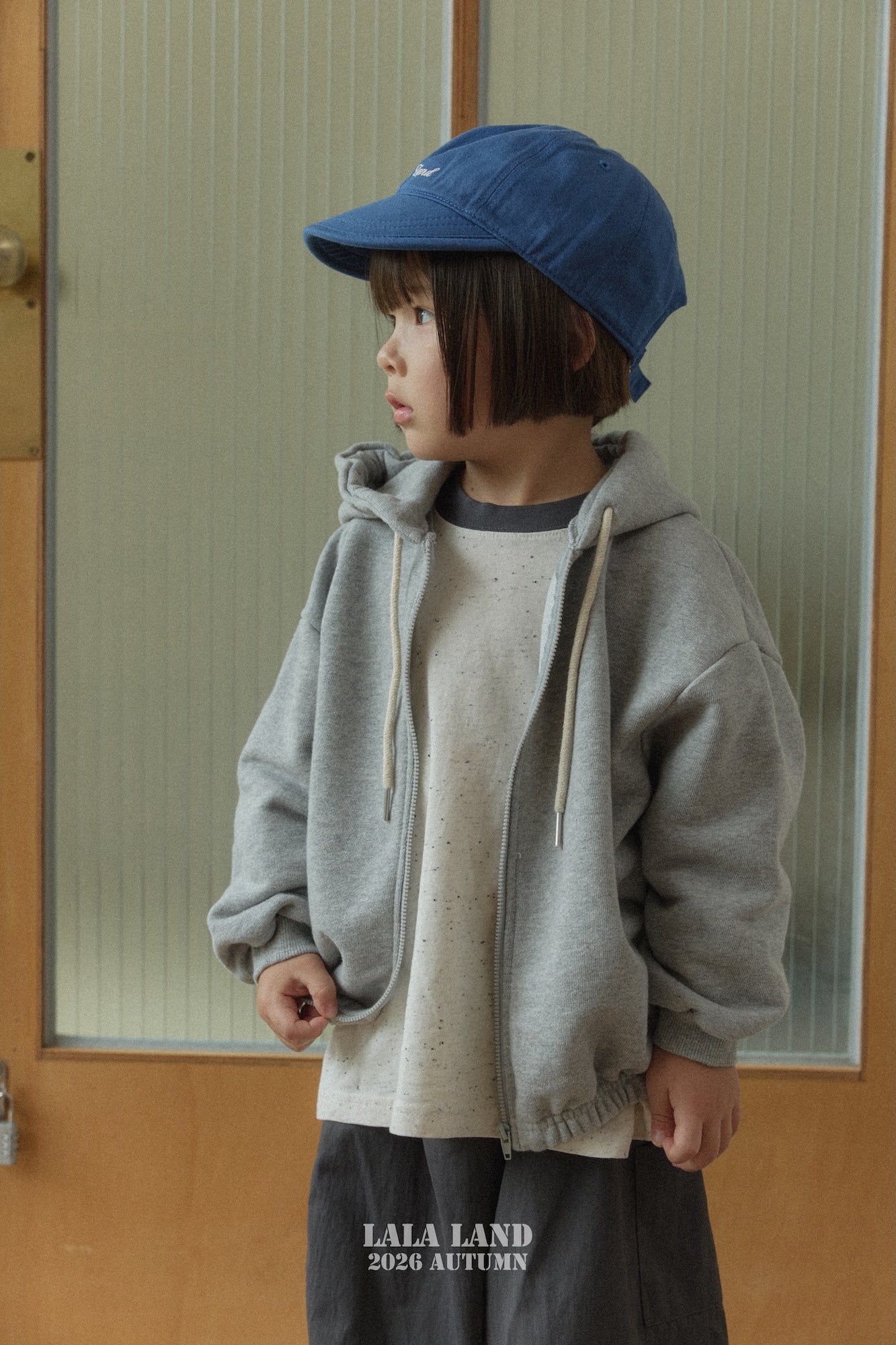 ［Lala land］Beans hood zip up
