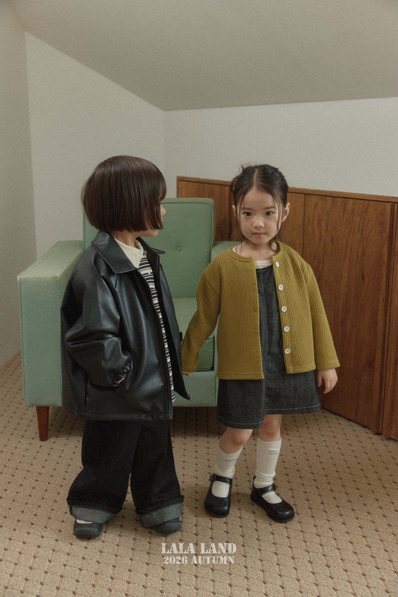 ［Lala land］Heart pocket pants