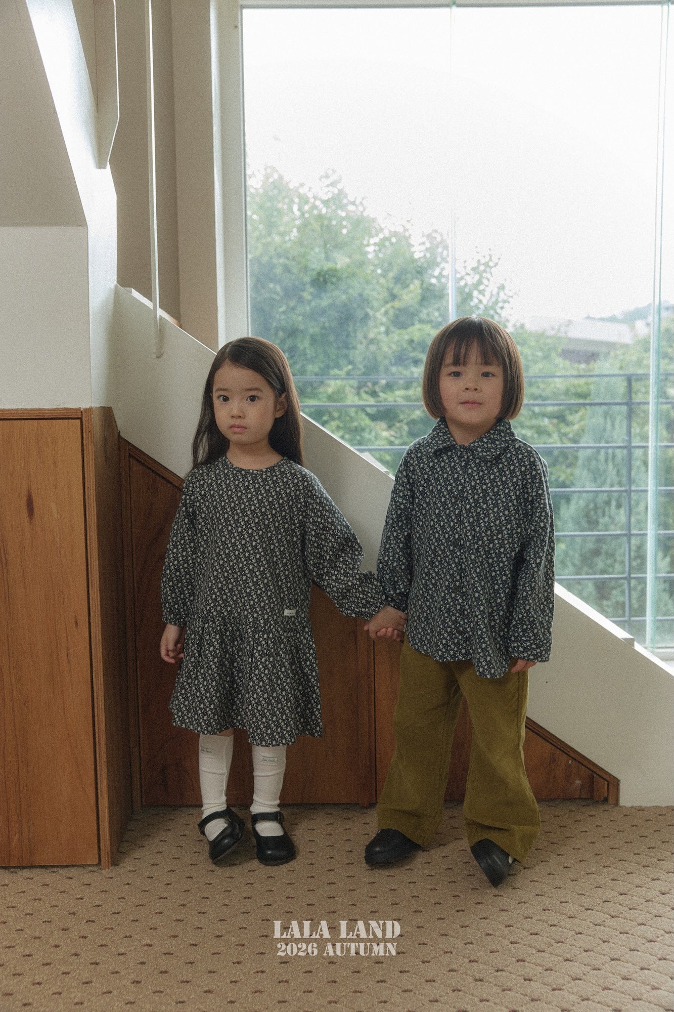 ［Lala land］Flour collar shirt