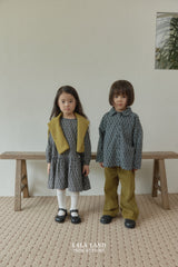 ［Lala land］Flour collar shirt