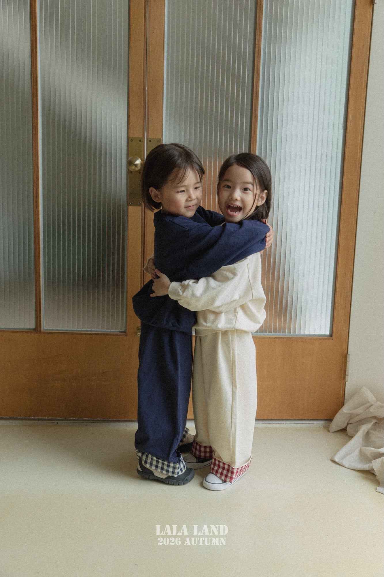 ［Lala land］Check roll up pants