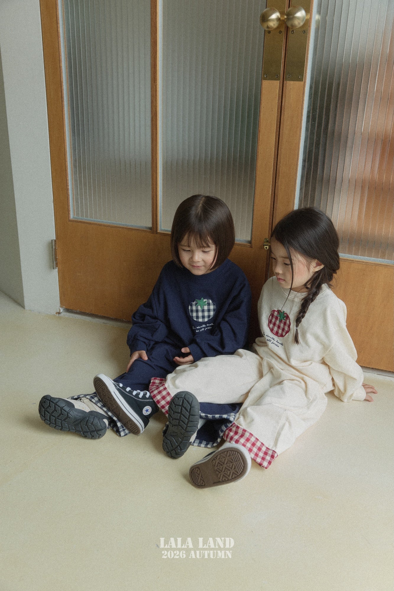 ［Lala land］Check roll up pants