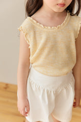 ［mon Atelier］Sherbet frill sleeveless tops