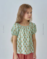 ［ROSETTE］Peach puff blouse