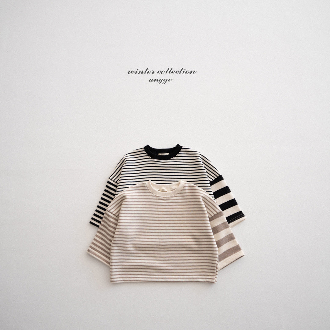 ［anggo］Rusk stripe tops