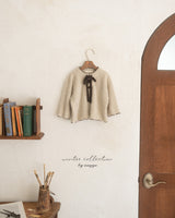 ［anggo］Latte ribbon tops