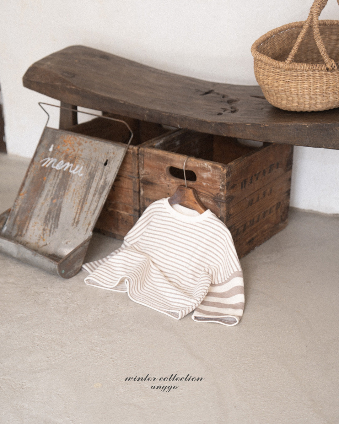 ［anggo］Rusk stripe tops