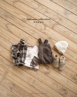 ［anggo］Wire check shirt