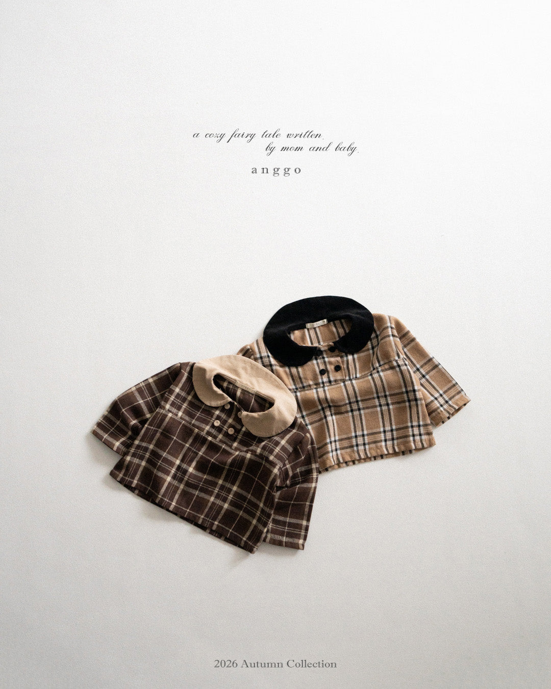 ［anggo］Cake check blouse