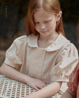 ［ROSETTE］Milk tea blouse
