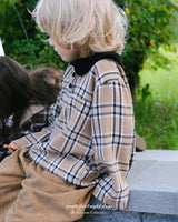 ［anggo］Cake check blouse
