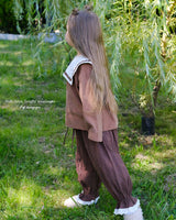 ［anggo］Crepe frill pants