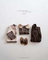 ［anggo］Cake check blouse