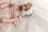 ［mkids］Chocolate lace bonnet