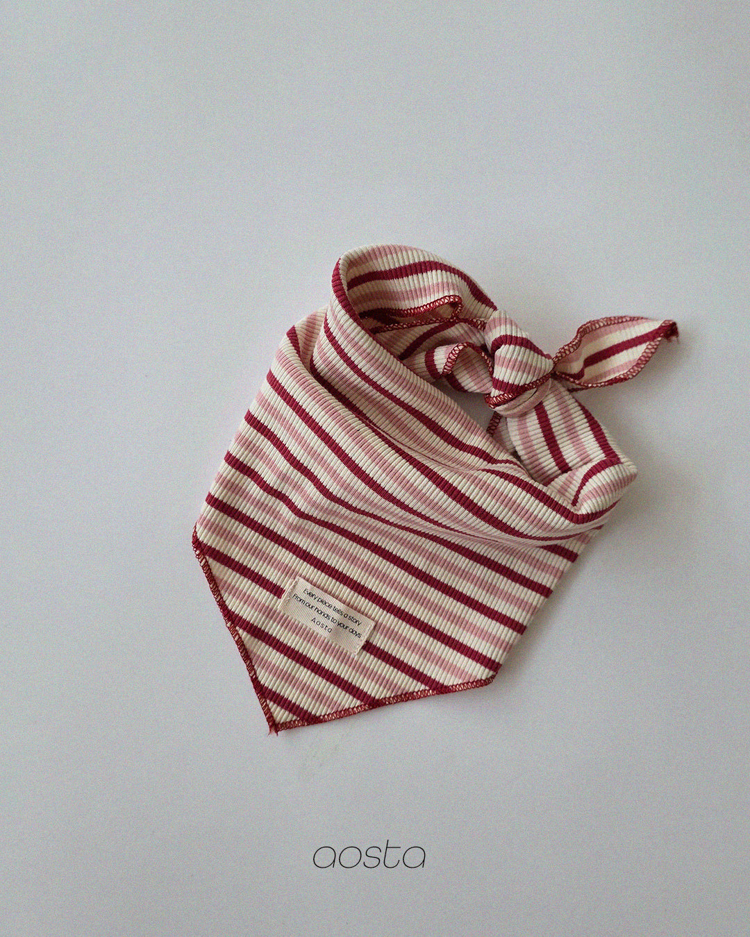 ［Aosta］Crayon Stripe Scarf