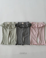 ［Aosta］Kiki Frill Check Pants