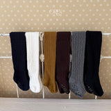 [OREN] Marron cable tights