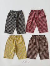 ［Aosta］Caramel Check Pants