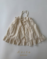 ［Aosta］Lace Cotton Open Dress