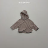 ［aou studio］Caramel stripe hoodie