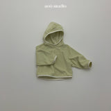 ［aou studio］Easy bi-color hoodie