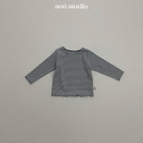 ［aou studio］Joy stripe mellow tops