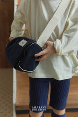 ［Lala land］One tone corduroy cross bag
