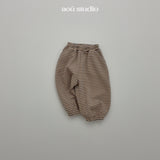 ［aou studio］Bonbon stripe jogger pants