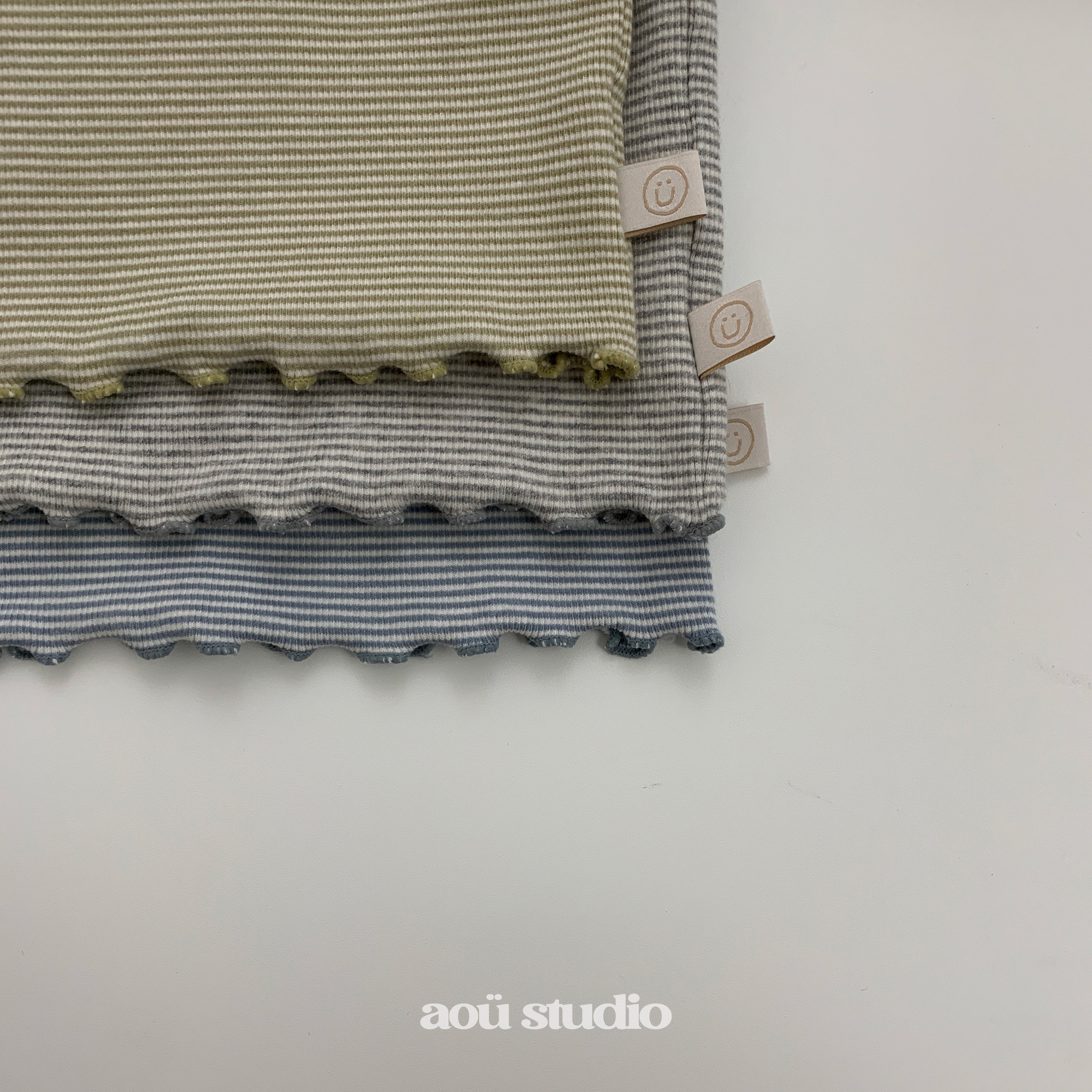 ［aou studio］Joy stripe mellow tops