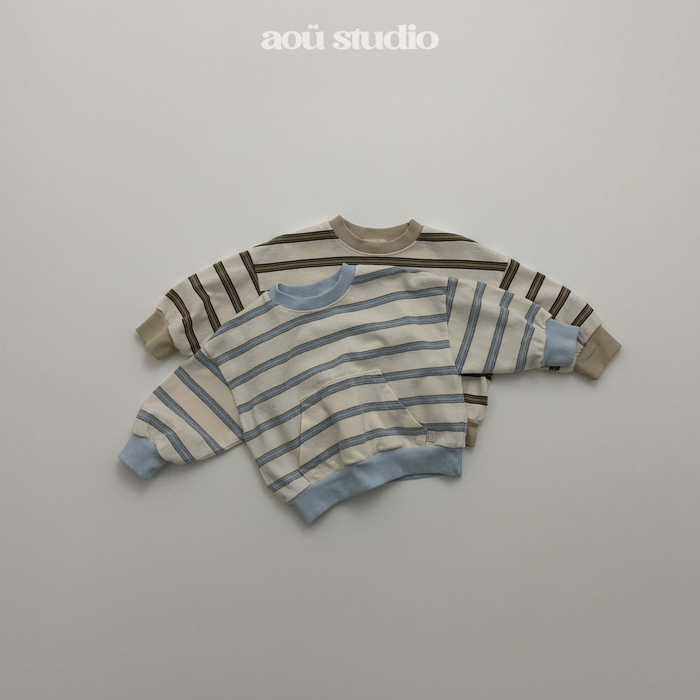 ［aou studio］Day stripe mtm