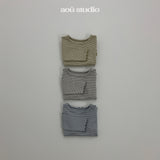 ［aou studio］Joy stripe mellow tops