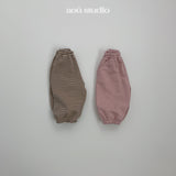［aou studio］Bonbon stripe jogger pants