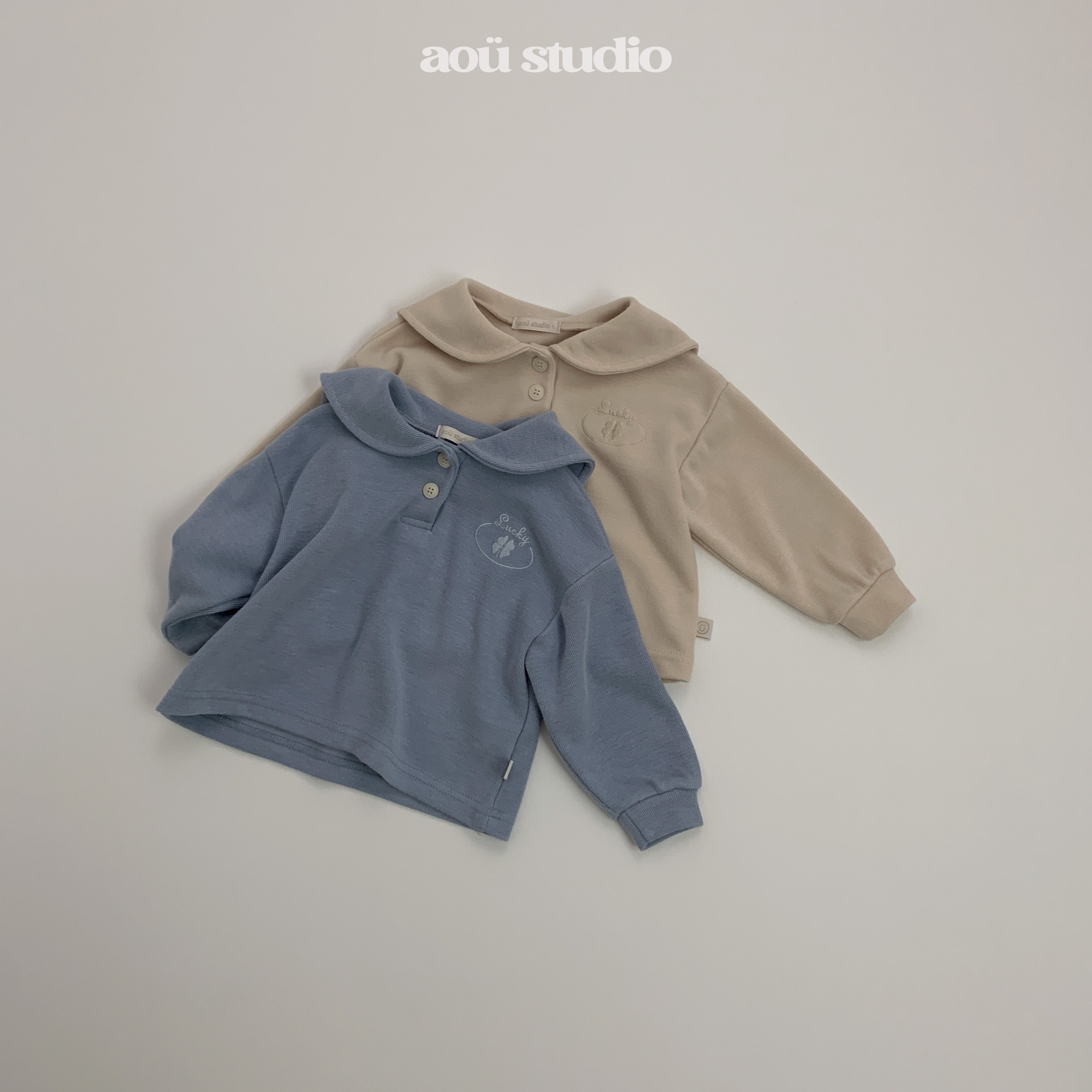 ［aou studio］Lucky clover sailor tops