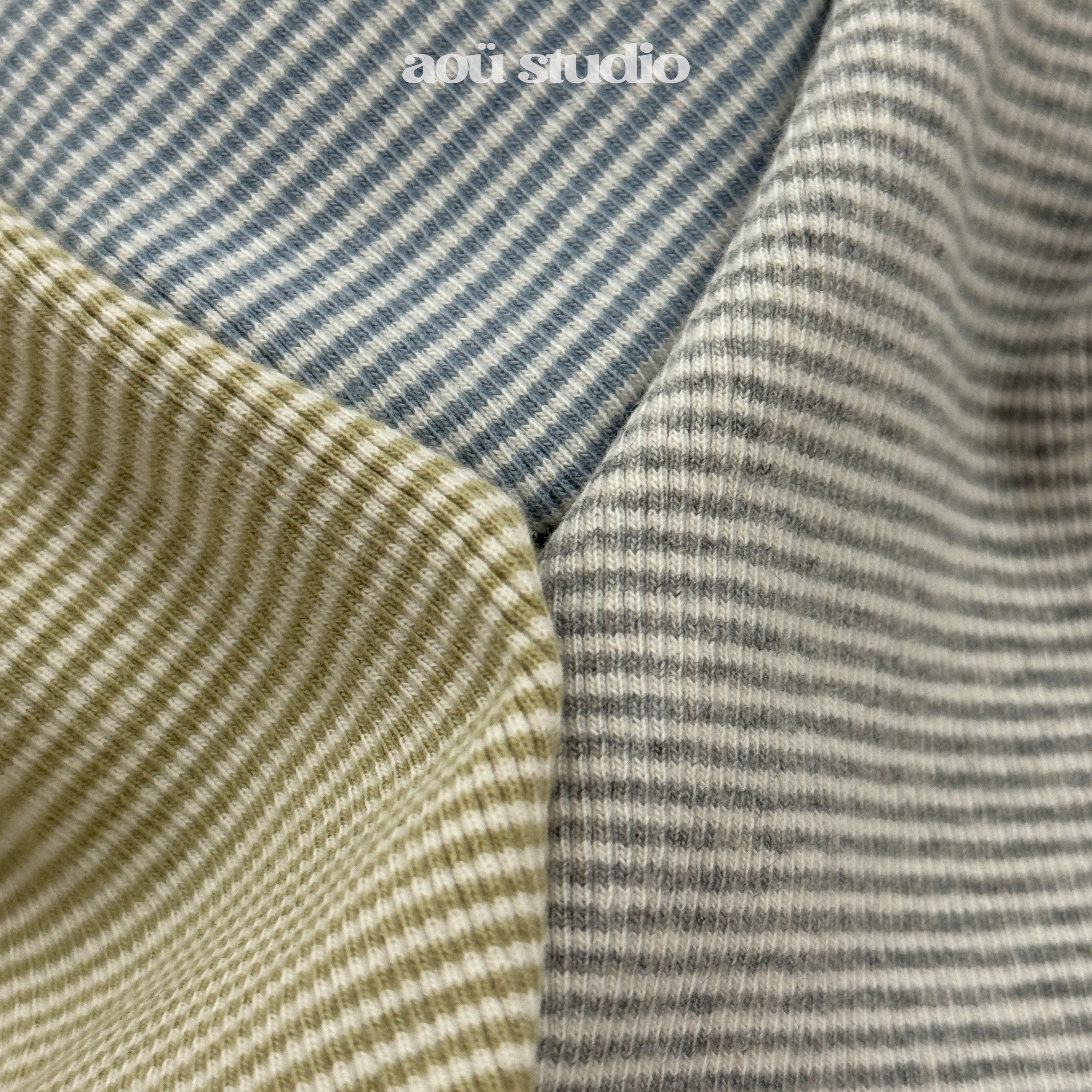 ［aou studio］Joy stripe mellow tops