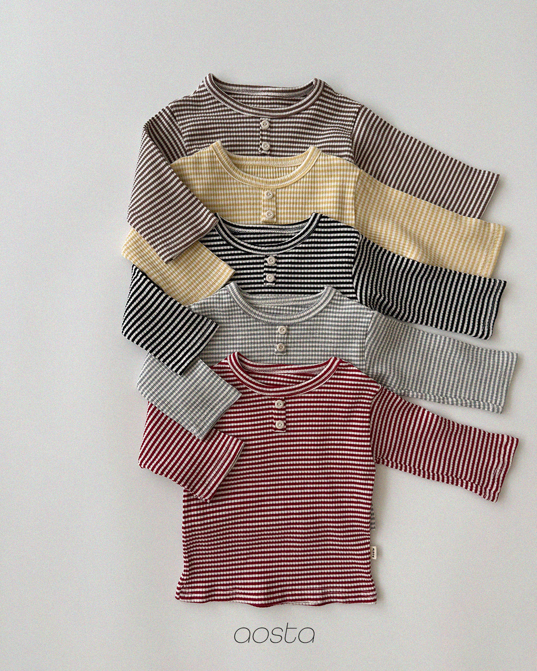 ［Aosta］Cookie Stripe Tee