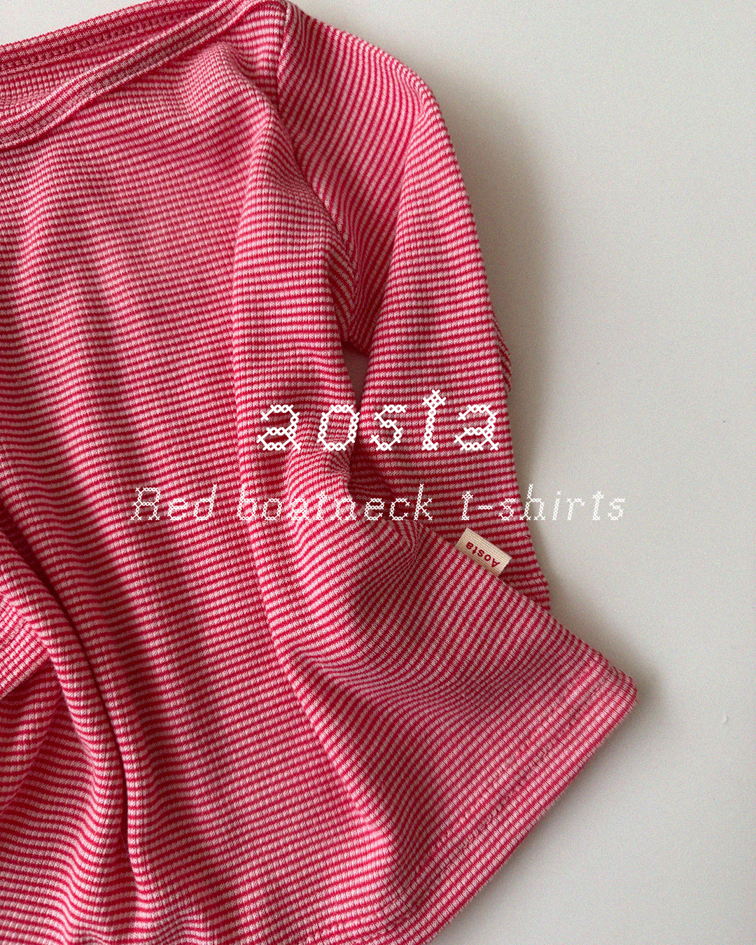 ［Aosta］Boat Neck Tee