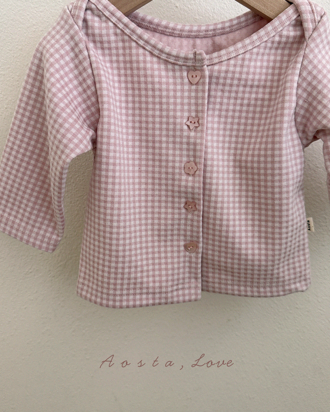 ［Aosta］Kiki Check Cardigan