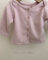 ［Aosta］Kiki Check Cardigan