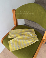 ［Aosta］Caramel Check Pants