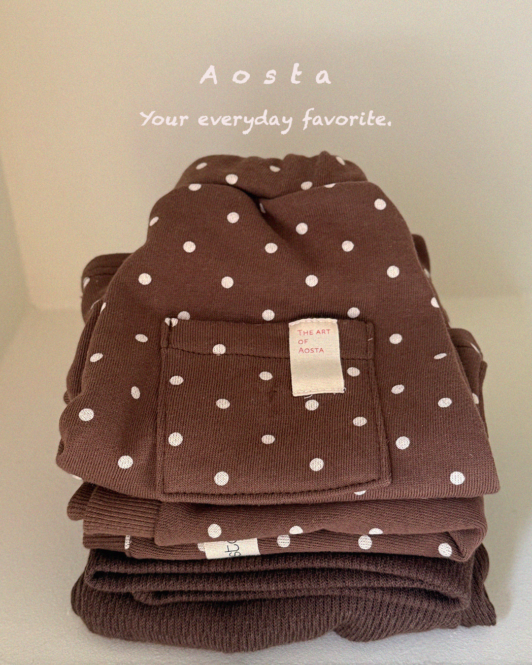 ［Aosta］Dot Tongtong Pants