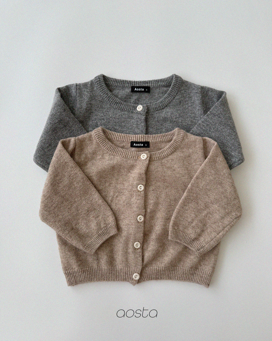［Aosta］Knit Cashmere Cardigan