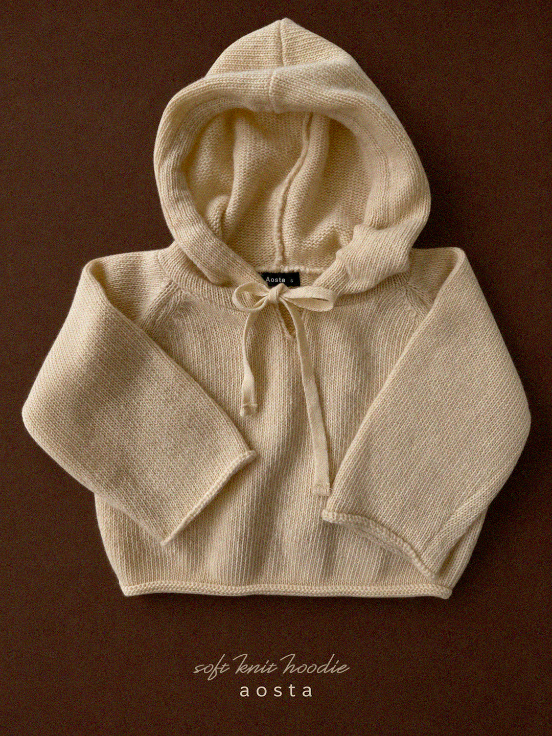 ［Aosta］Knit Cookie Hoodie