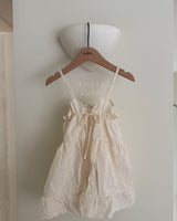 ［Aosta］Lace Cotton Open Dress