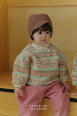 ［Lala land］Corduroy fleece bonnet (baby)