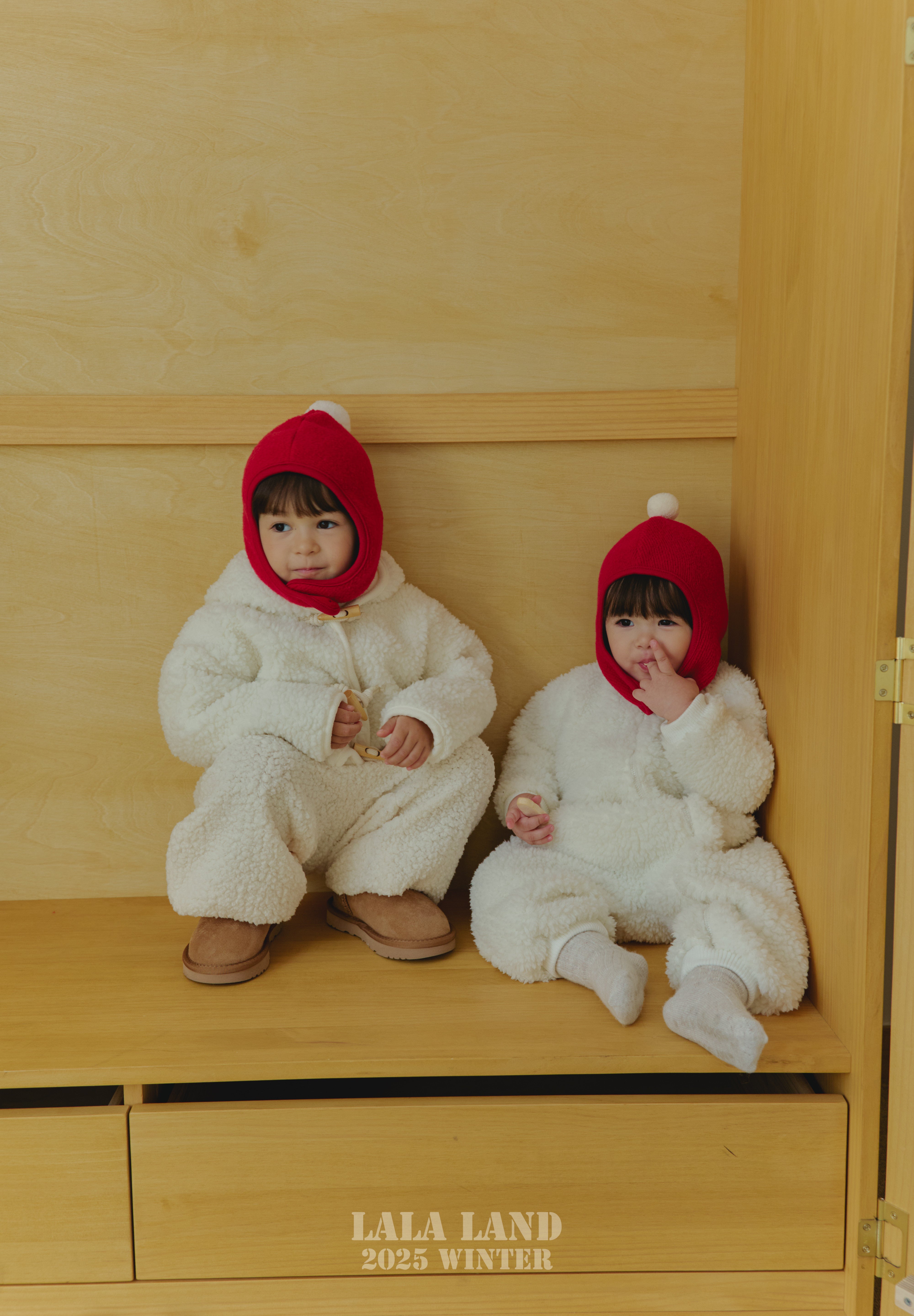 ［Lala land］Poodle zip suit (baby)