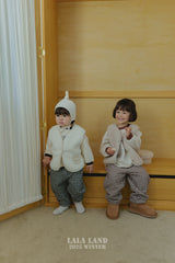 ［Lala land］Pocket boa vest (baby)