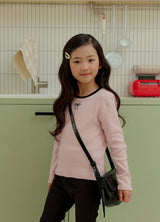 [whitesketchbook] Peach ribbon tee