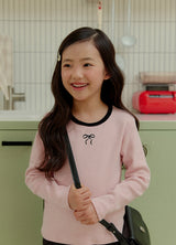 [whitesketchbook] Peach ribbon tee