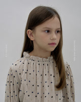 ［ROSETTE］Dot puff blouse